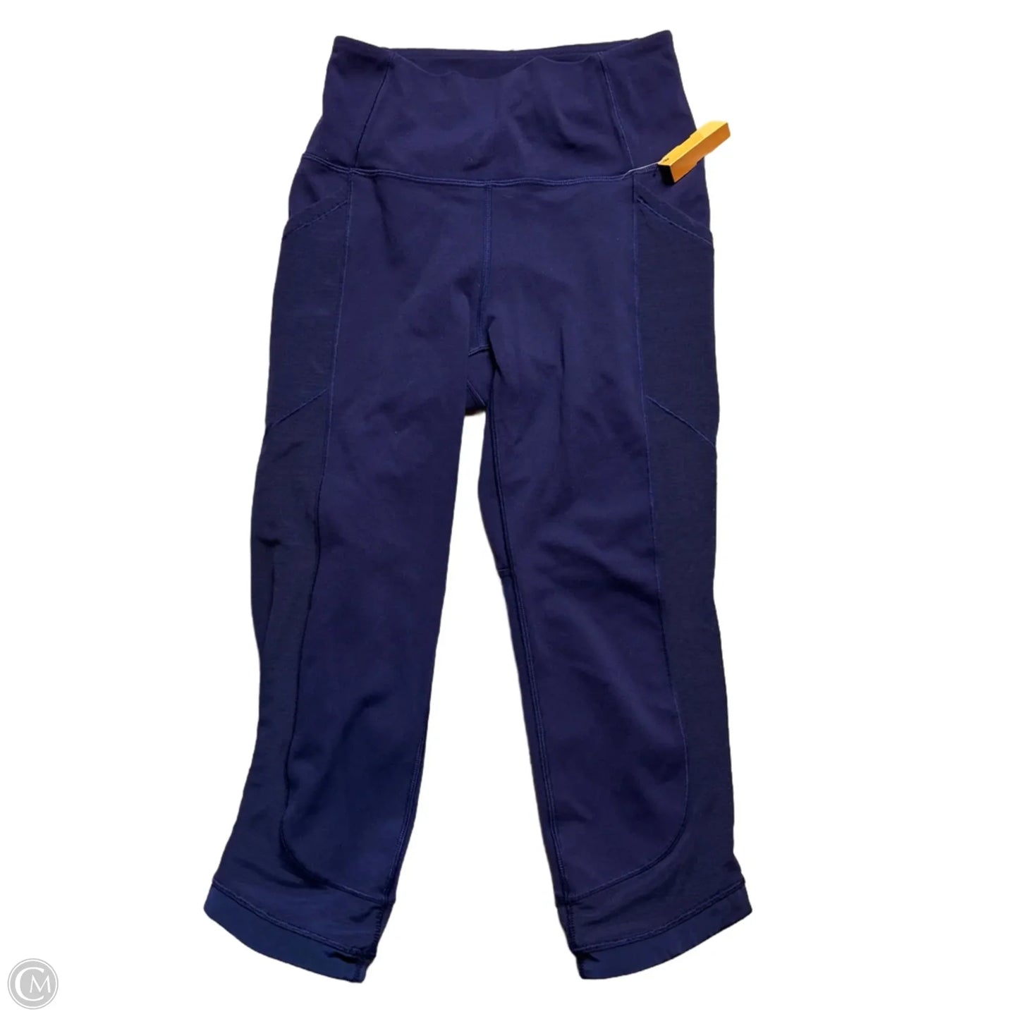Athletic Capris By Lululemon In Navy, Size: 4