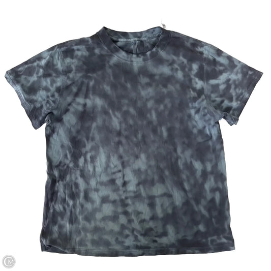 Athletic Top Short Sleeve By Lululemon In Blue, Size: L