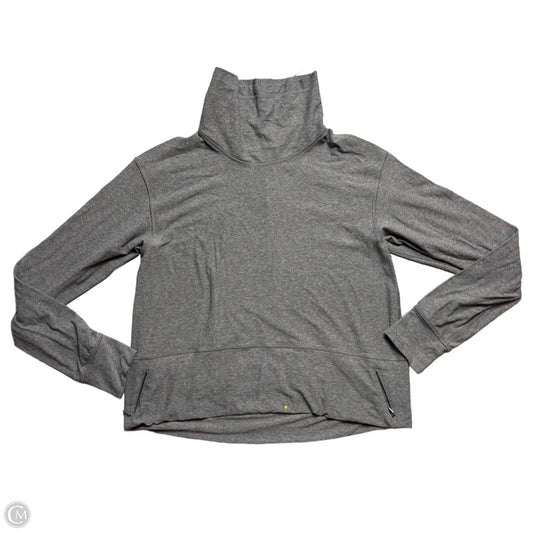 Athletic Sweatshirt Collar By Lululemon In Grey, Size: M
