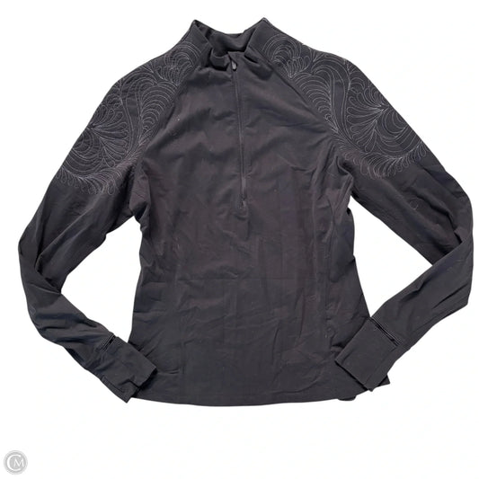 Athletic Jacket By Lululemon In Black, Size: M