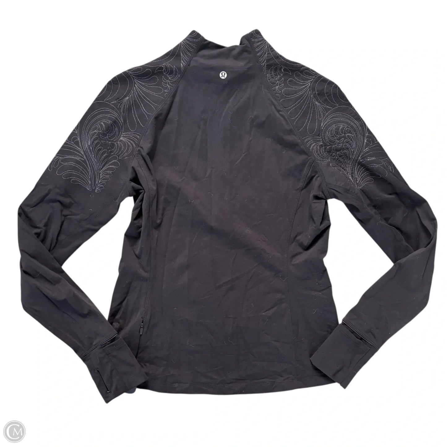 Athletic Jacket By Lululemon In Black, Size: M