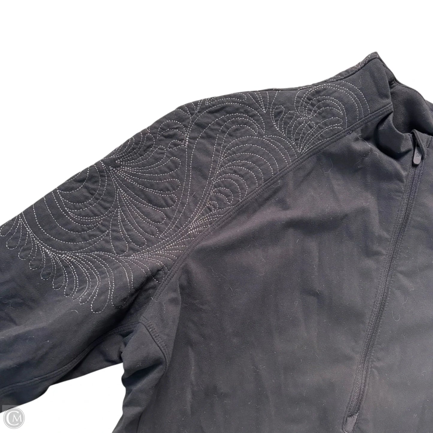 Athletic Jacket By Lululemon In Black, Size: M