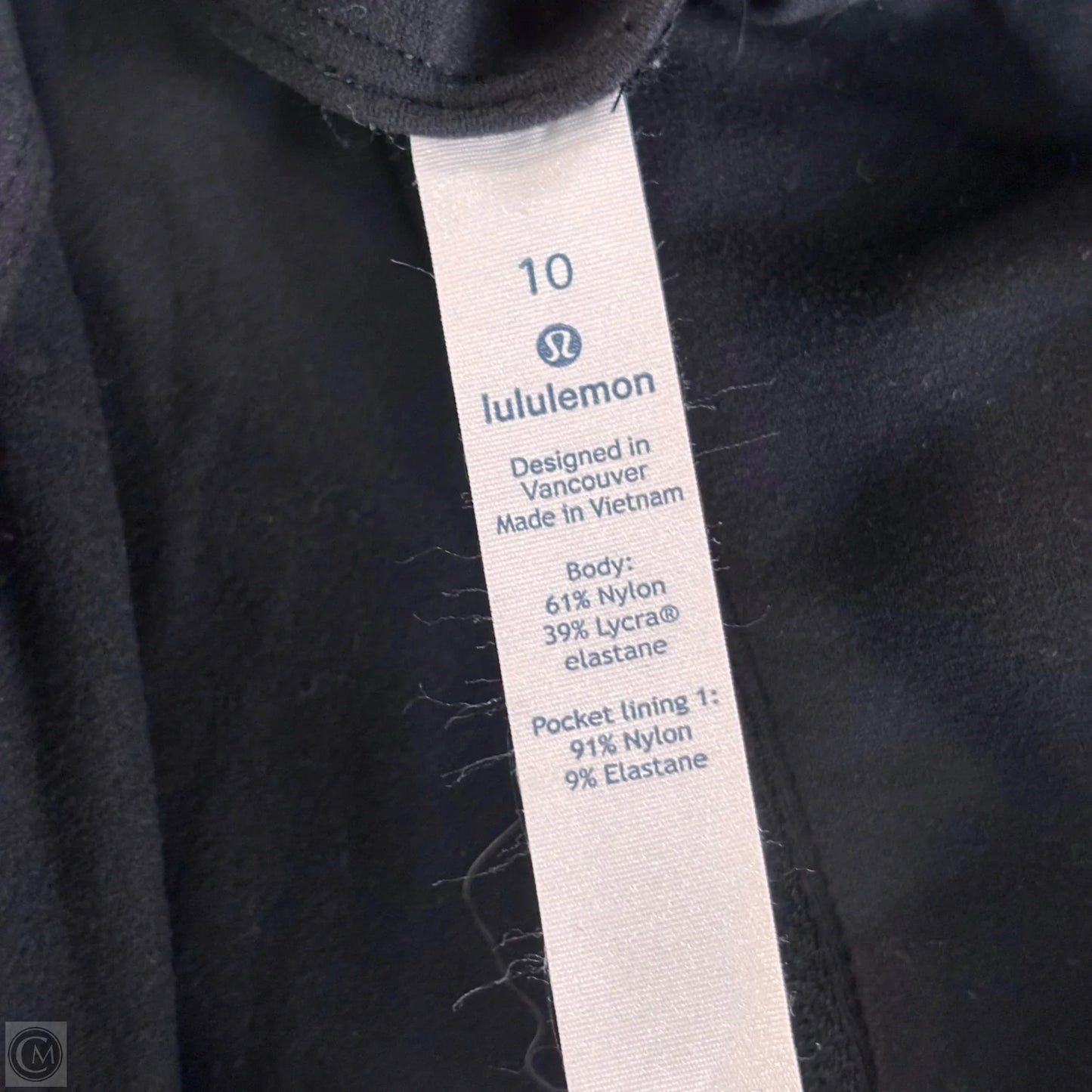 Athletic Jacket By Lululemon In Black, Size: M