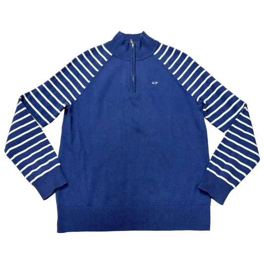 Sweatshirt Collar By Vineyard Vines In Navy, Size: S