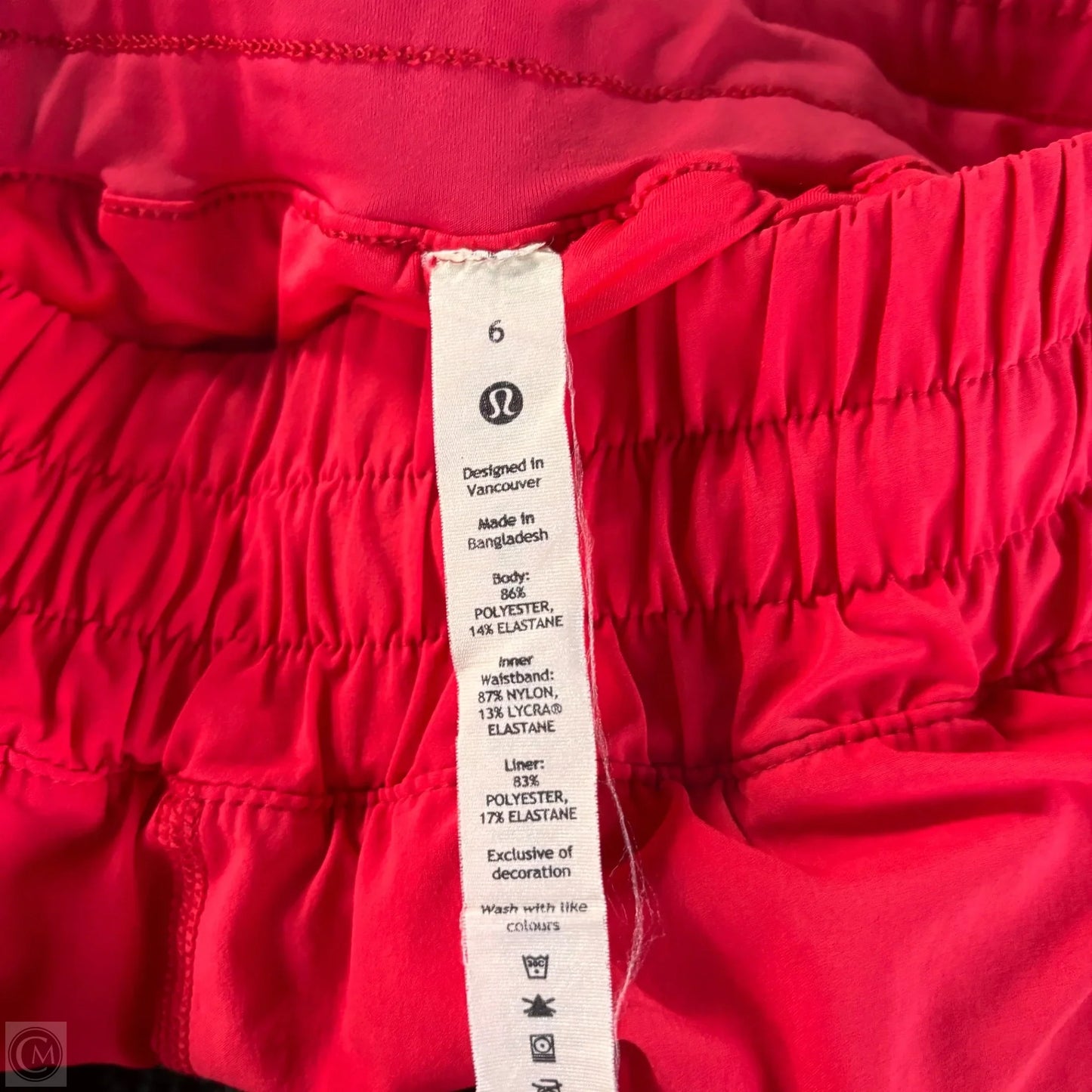 Athletic Shorts By Lululemon In Pink, Size: S