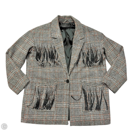 Coat Parka By Blanknyc In Black & Brown, Size: L