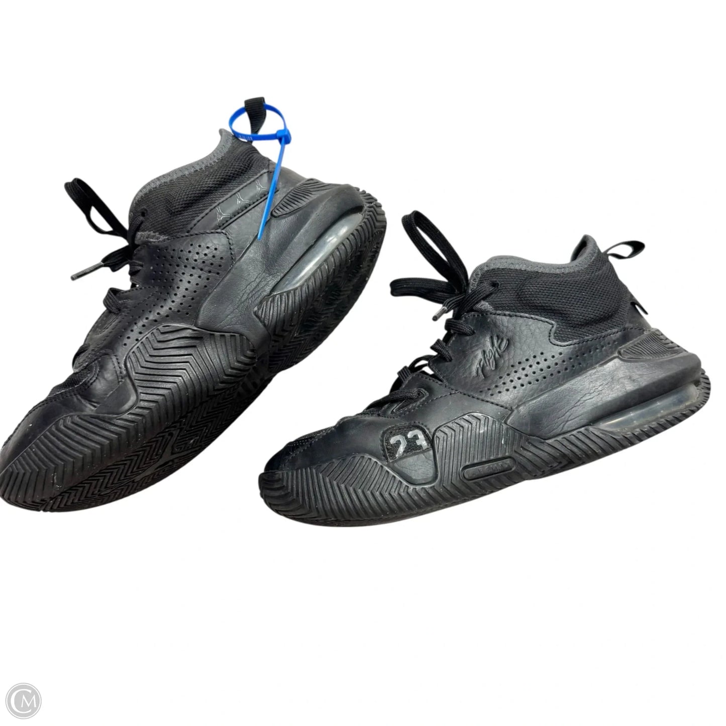 Shoes Luxury Designer By Jordan In Black, Size: 6.5