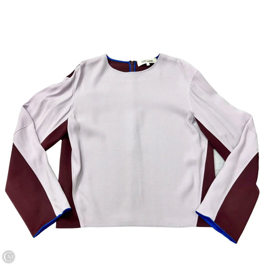 Top Long Sleeve Designer By Diane Von Furstenberg In Purple, Size: Xs