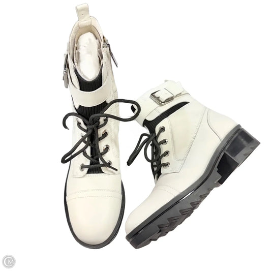 Boots Combat By Marc Fisher In White, Size: 8.5