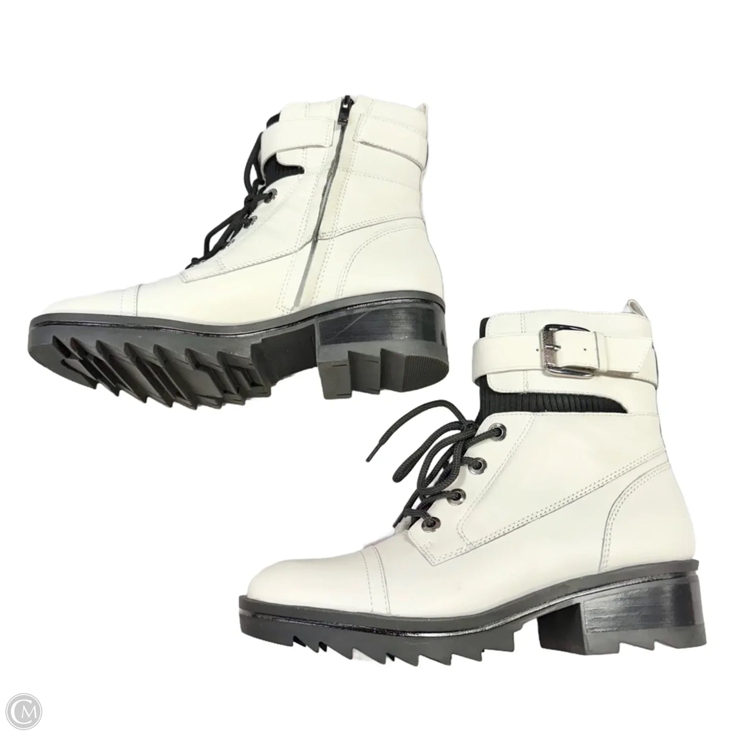 Boots Combat By Marc Fisher In White, Size: 8.5