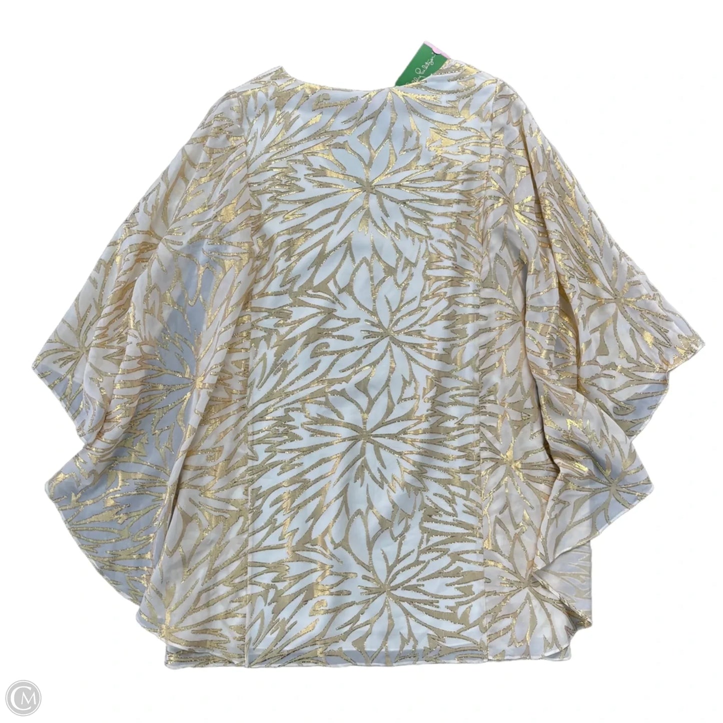 Tunic Designer By Lilly Pulitzer In Gold & White, Size: S