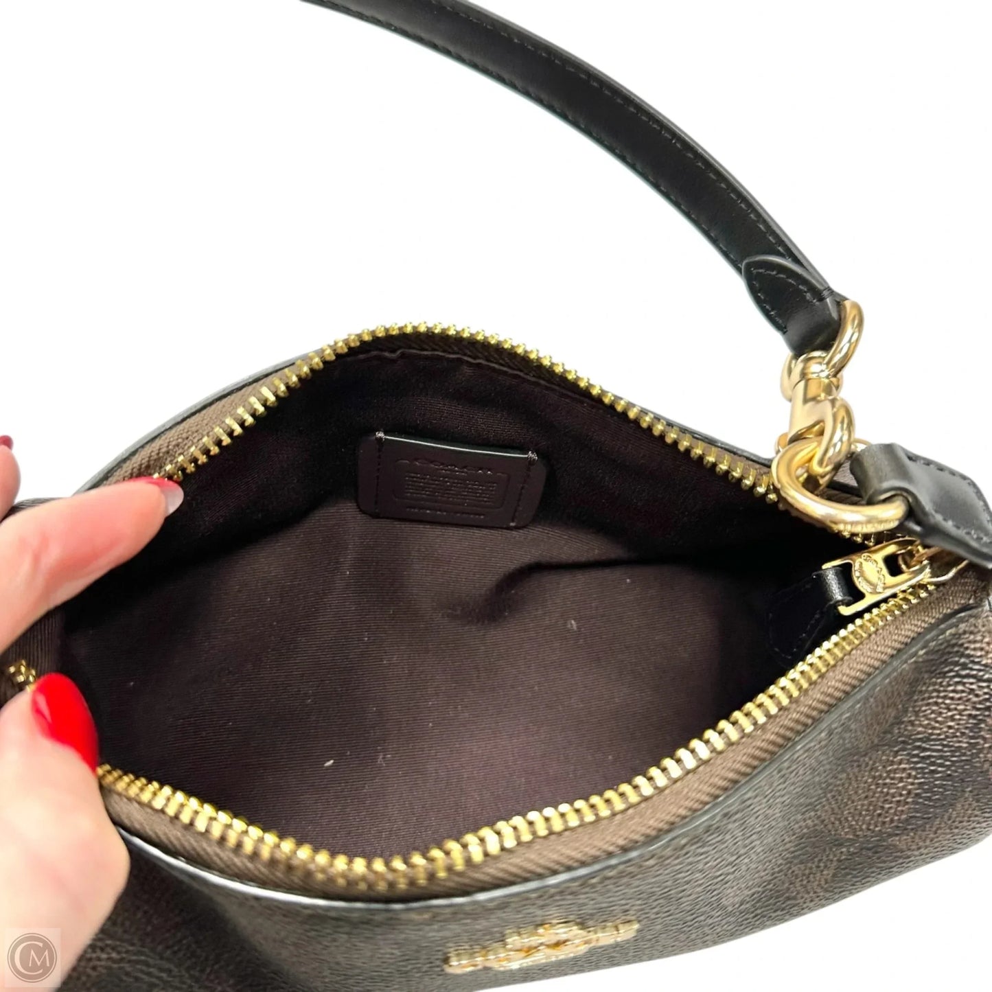 Clutch Designer By Coach, Size: Small