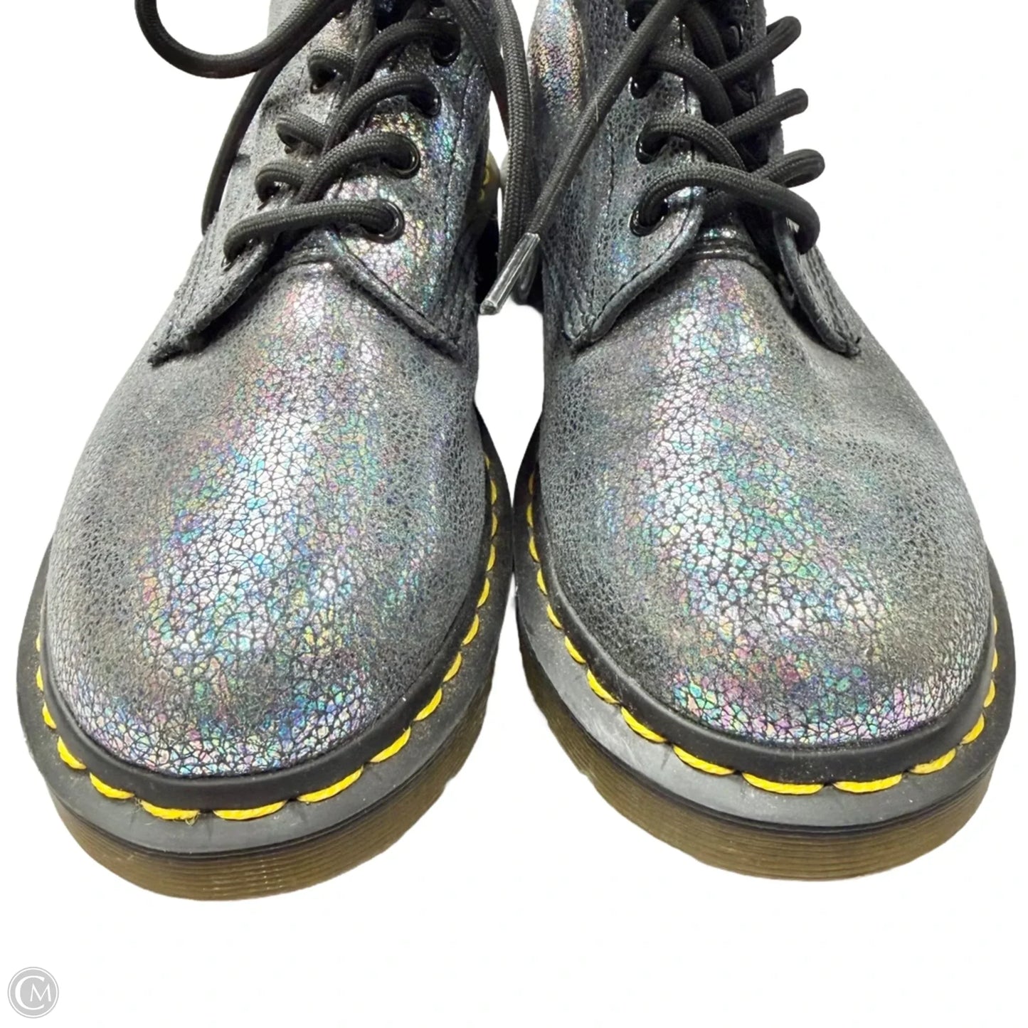 Boots Combat By Dr Martens In Silver, Size: 8