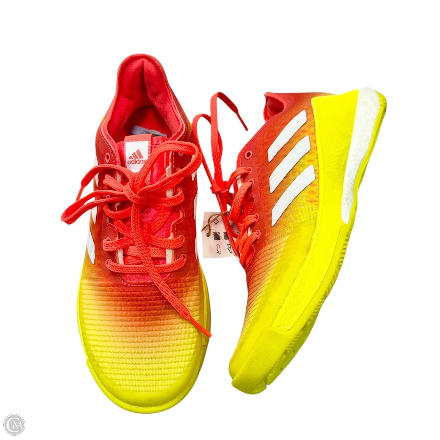 Shoes Athletic By Adidas In Orange & Yellow, Size: 5