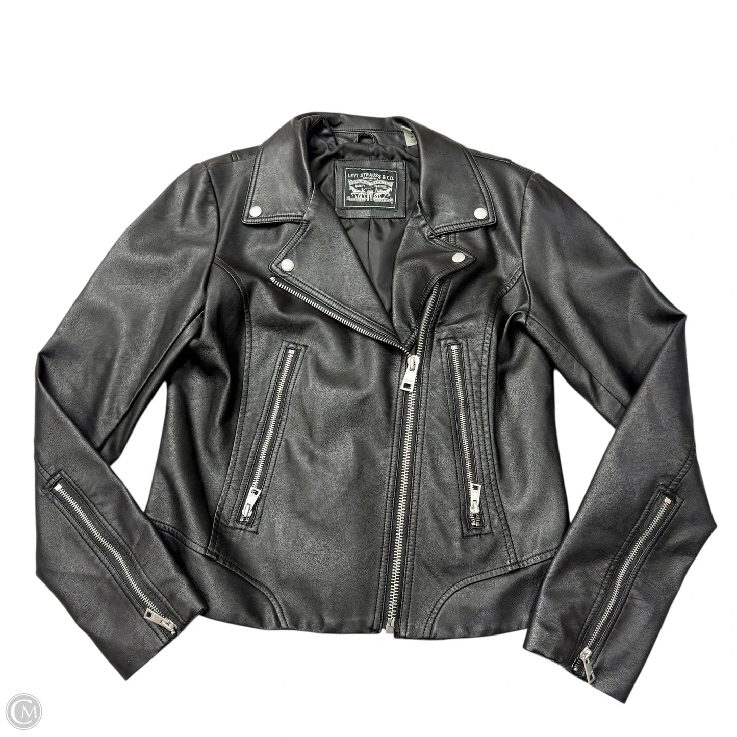 Jacket Moto By Levis In Black, Size: M