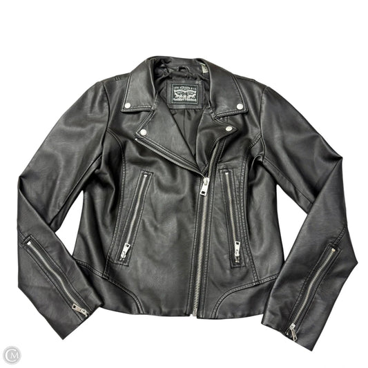 Jacket Moto By Levis In Black, Size: M