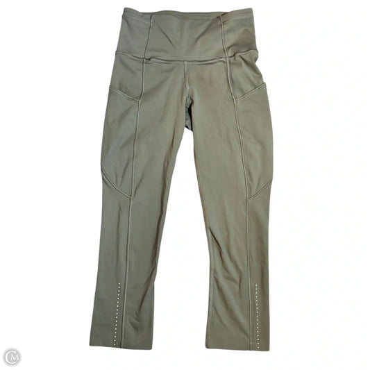 Athletic Leggings Capris By Lululemon In Green, Size: Xs