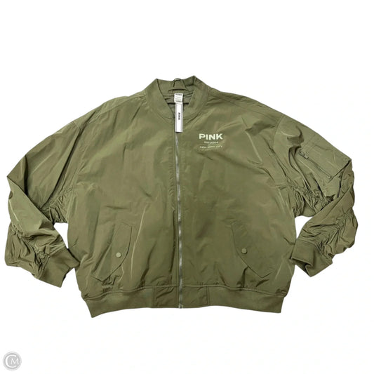 Jacket Puffer & Quilted By Pink In Green, Size: Xxl