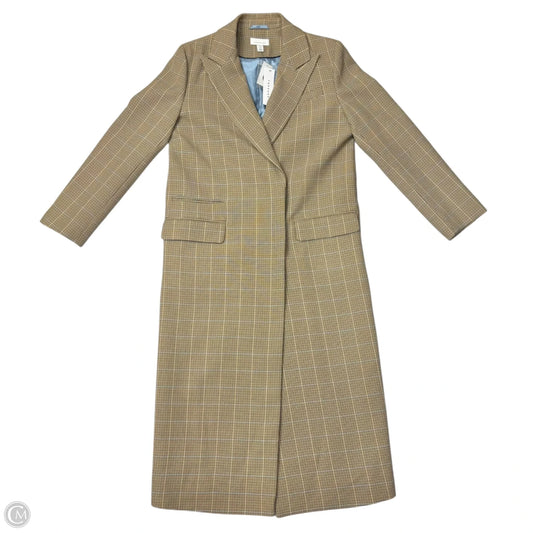Coat Trench Coat By Top Shop In Plaid Pattern, Size: S