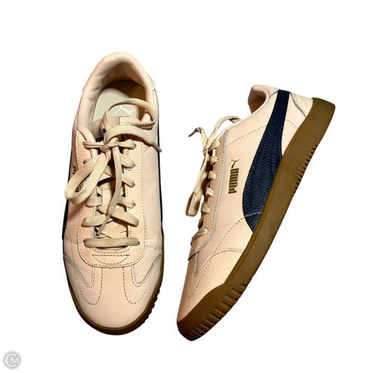 Shoes Sneakers By Puma In Blue & Pink, Size: 8