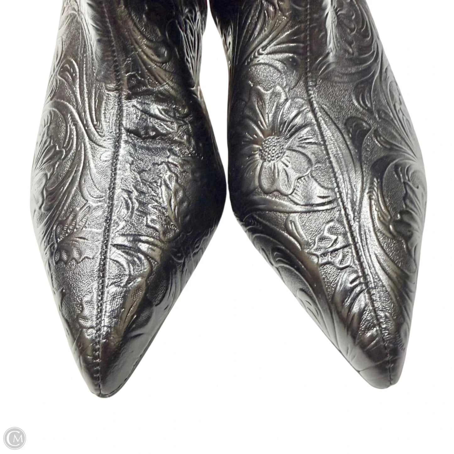 Boots Mid-calf Heels By Franco Sarto In Black, Size: 10