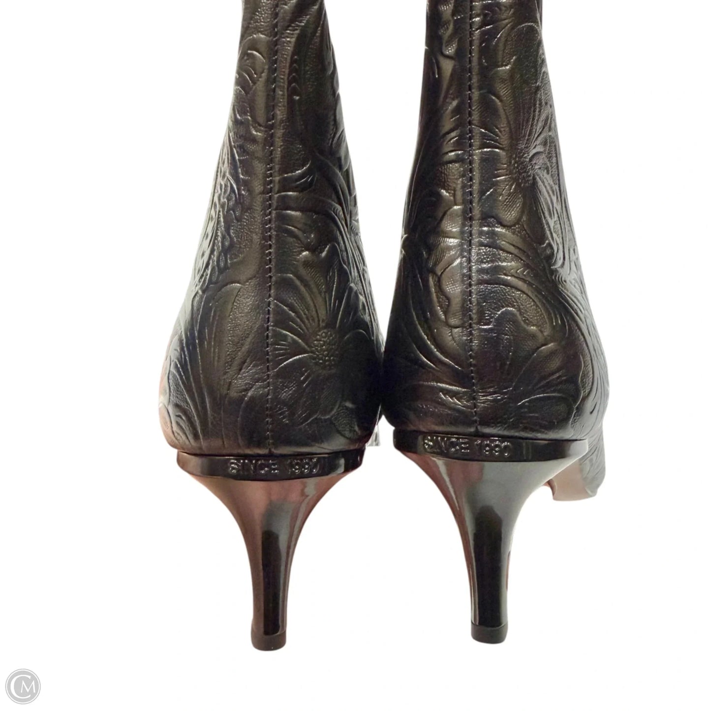 Boots Mid-calf Heels By Franco Sarto In Black, Size: 10