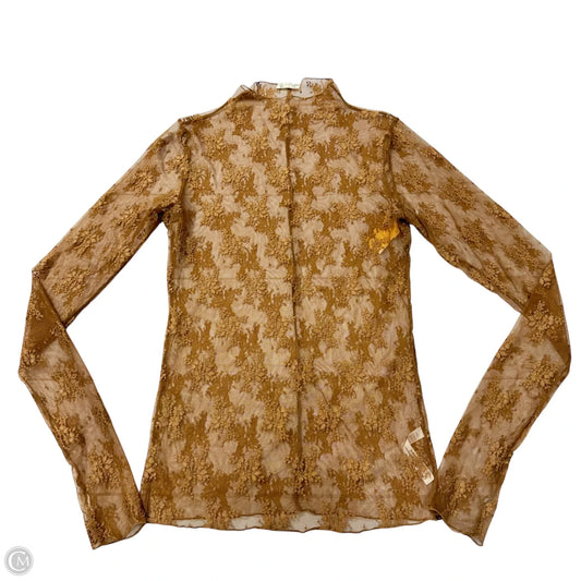 Top Long Sleeve By Free People In Brown, Size: L