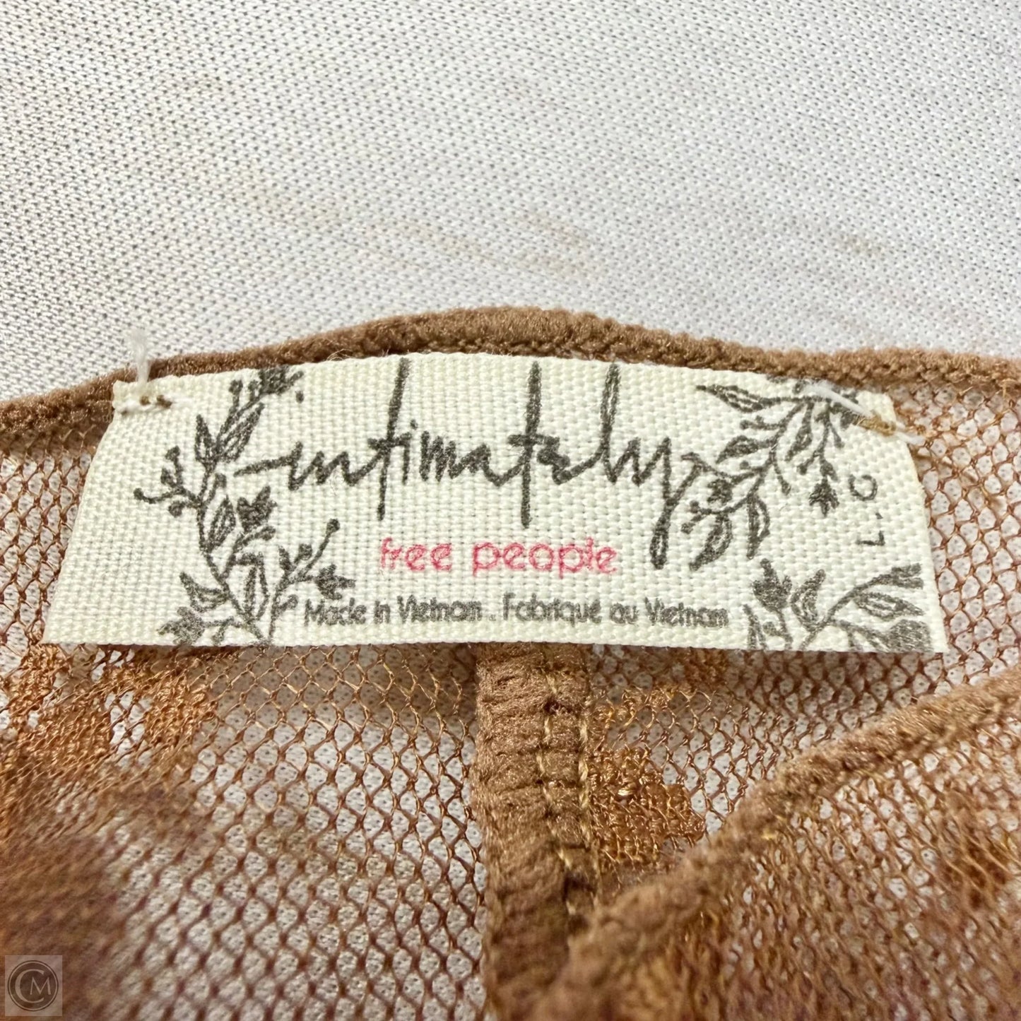 Top Long Sleeve By Free People In Brown, Size: L