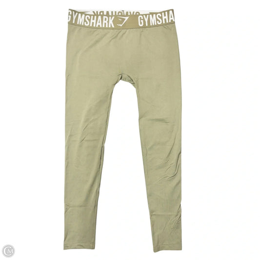 Athletic Leggings By Gym Shark In Green, Size: M
