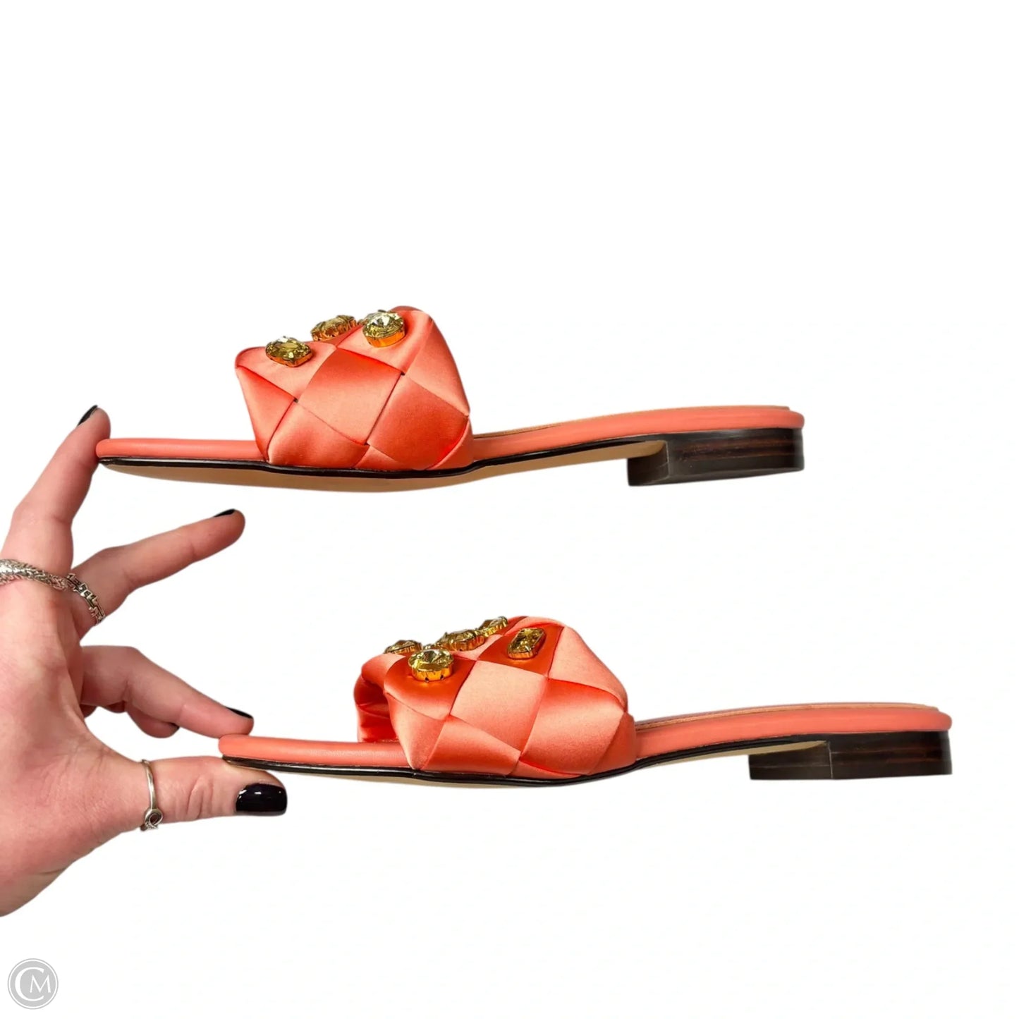 Sandals Flats By Bibi Lou In Coral, Size: 9.5