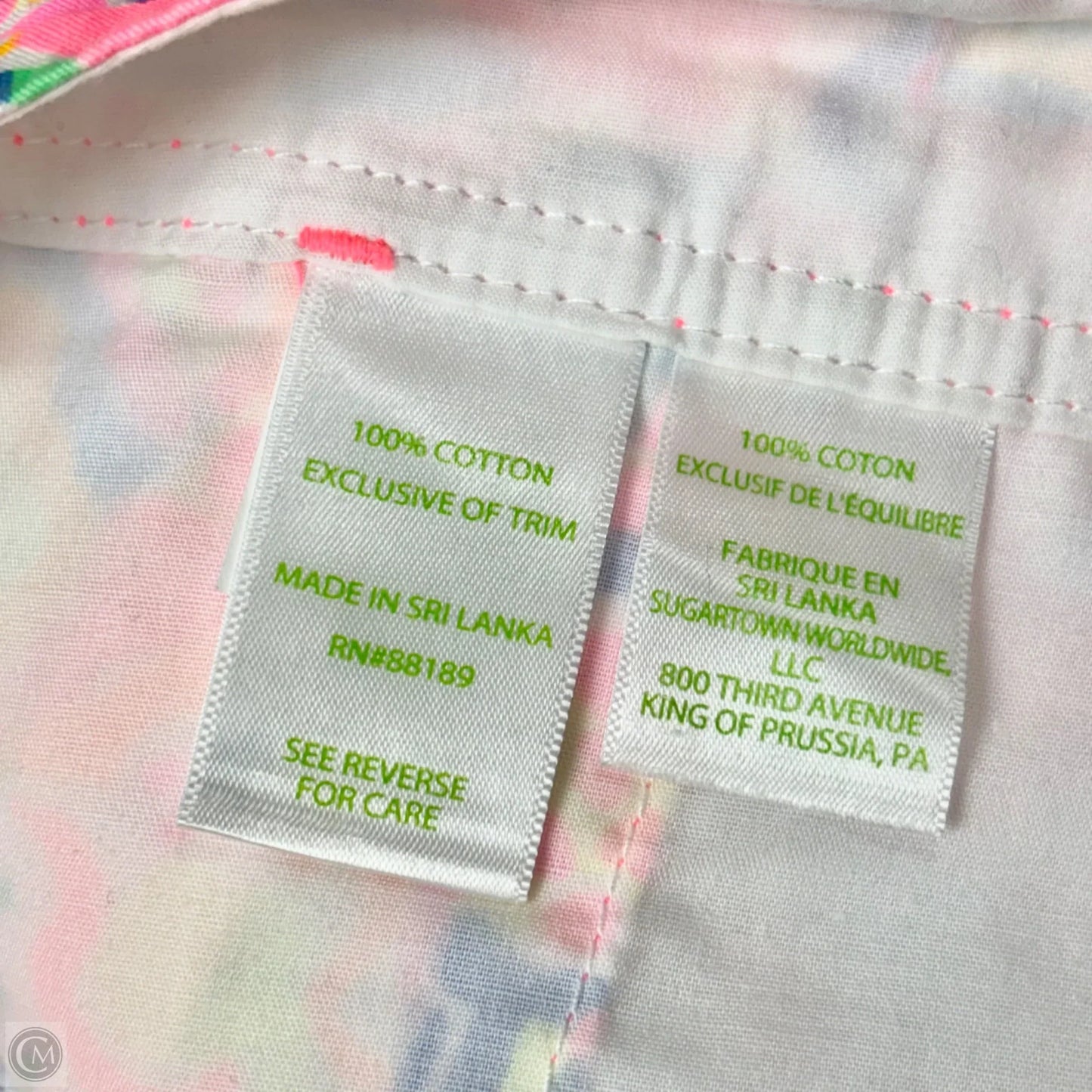 Shorts Designer By Lilly Pulitzer In Green & Pink, Size: M