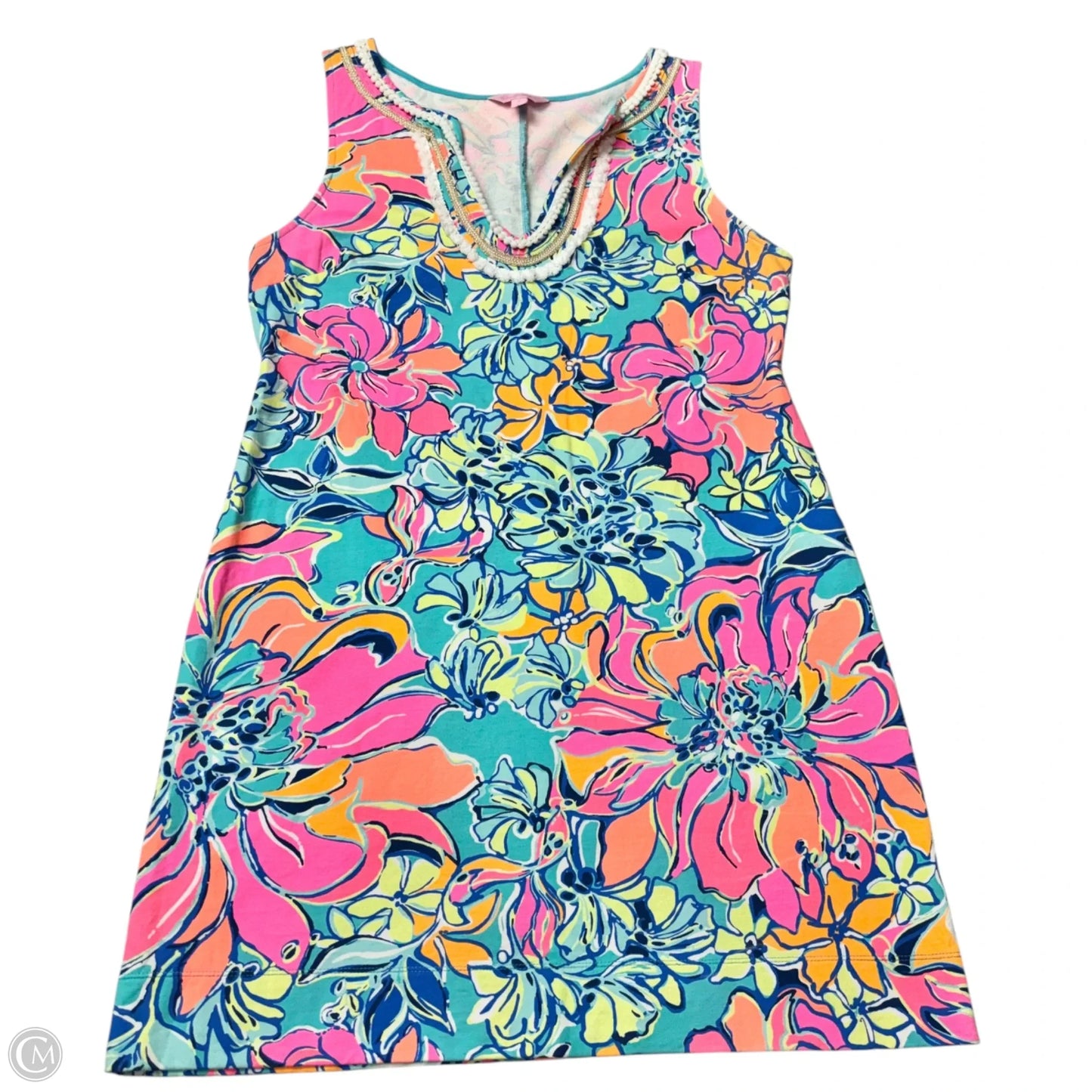 Dress Designer By Lilly Pulitzer In Blue & Pink, Size: L
