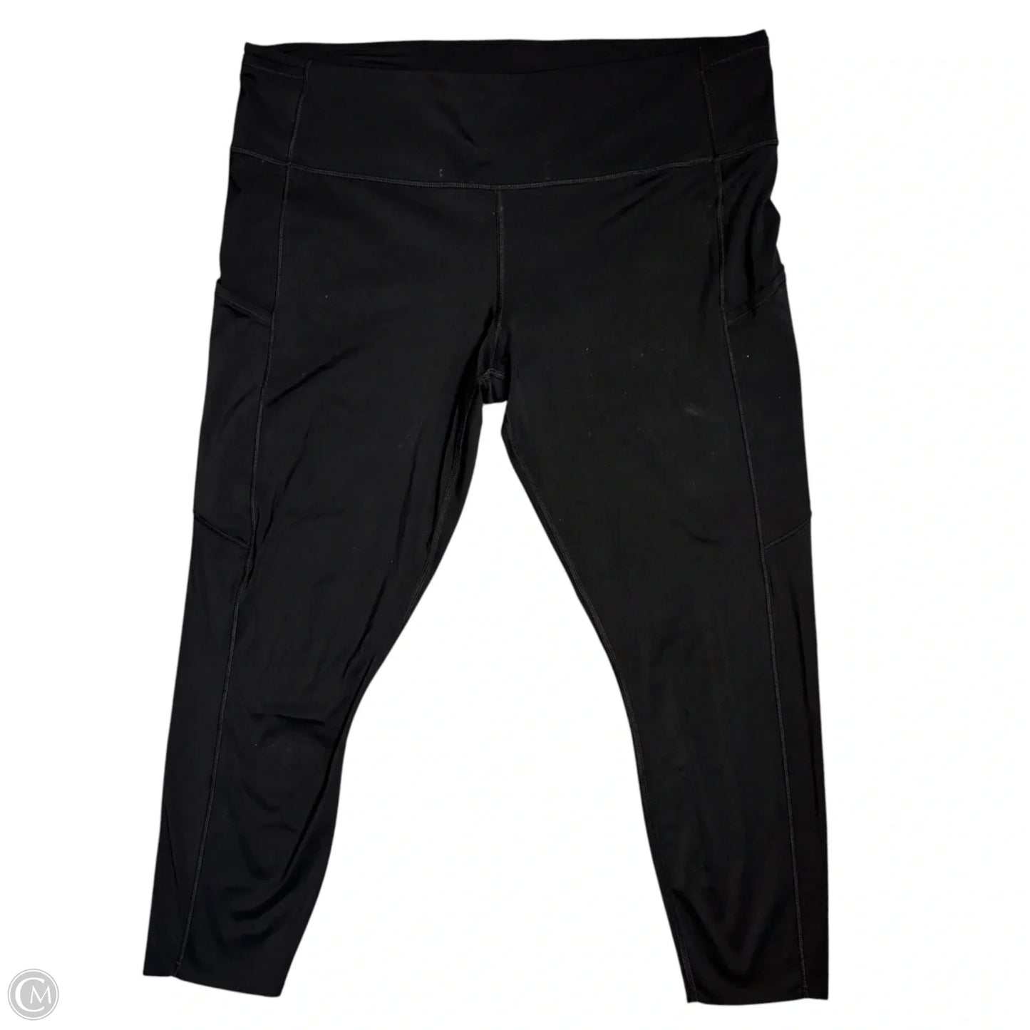 Athletic Leggings Capris By Lululemon In Black, Size: 1x
