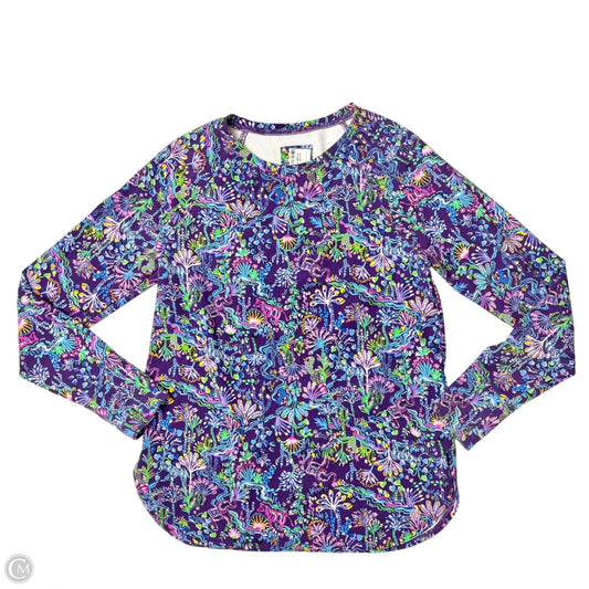 Top Long Sleeve Designer By Lilly Pulitzer In Purple, Size: M