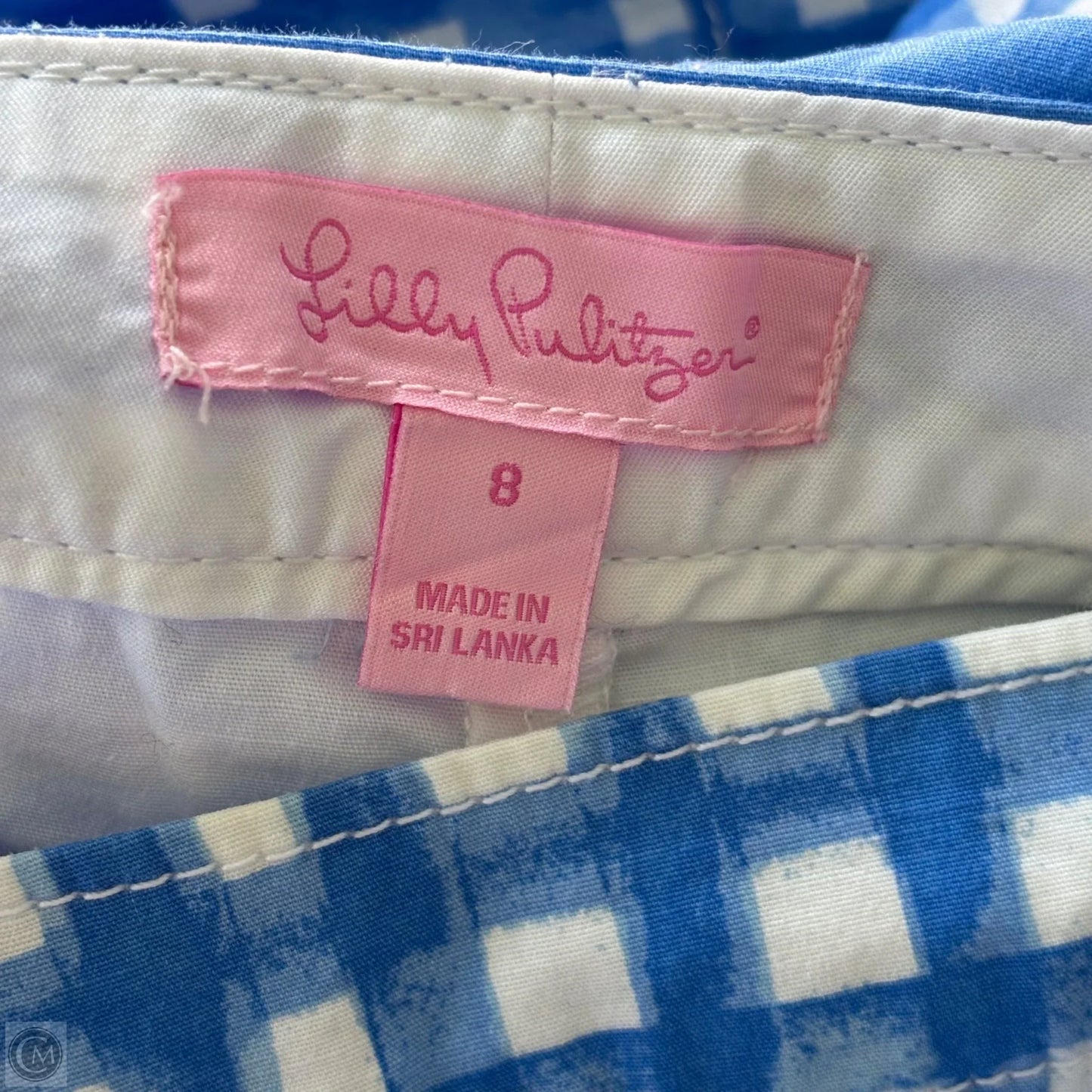 Skirt Designer By Lilly Pulitzer In Blue & White, Size: M