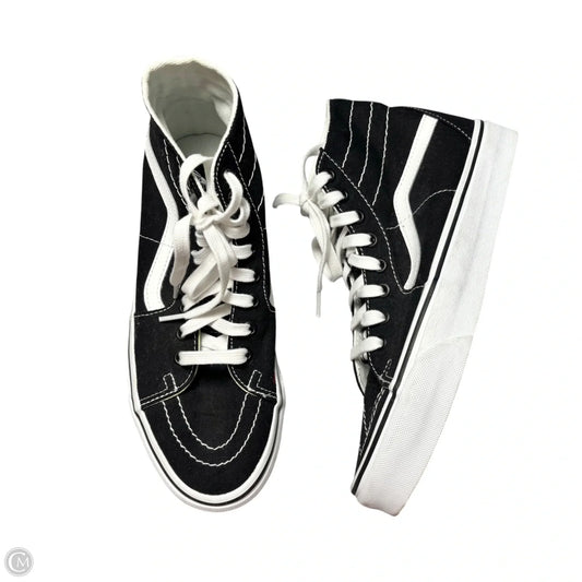 Shoes Sneakers By Vans In Black & White, Size: 9