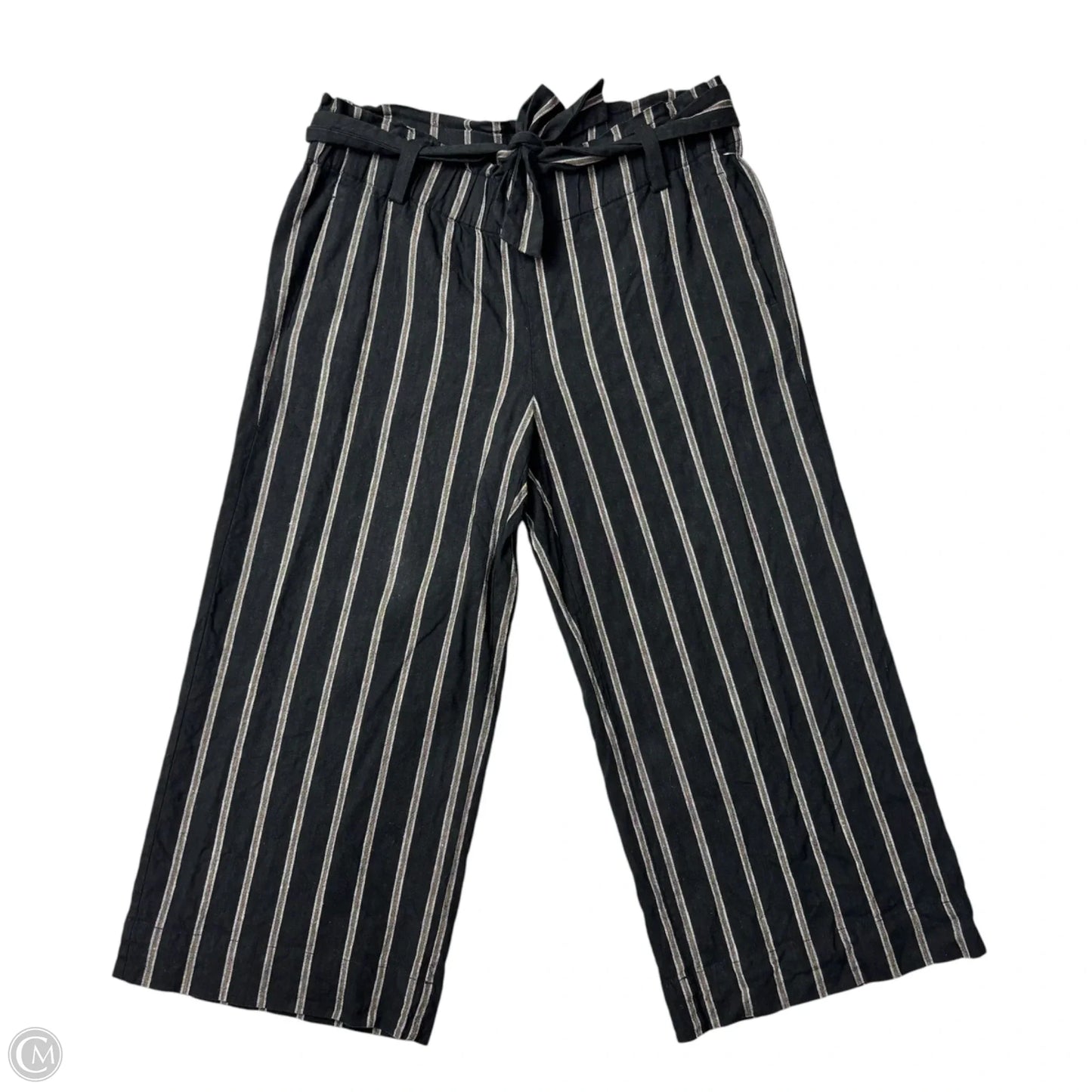 Pants Cropped By J. Jill In Black & Tan, Size: S