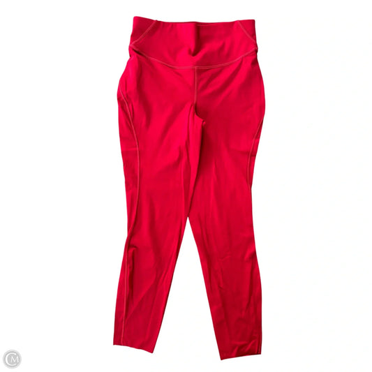 Athletic Capris By Lululemon In Red, Size: M