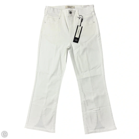 Jeans Boot Cut By Liverpool In White Denim, Size: 4