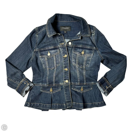 Jacket Denim By Liverpool In Blue Denim, Size: S