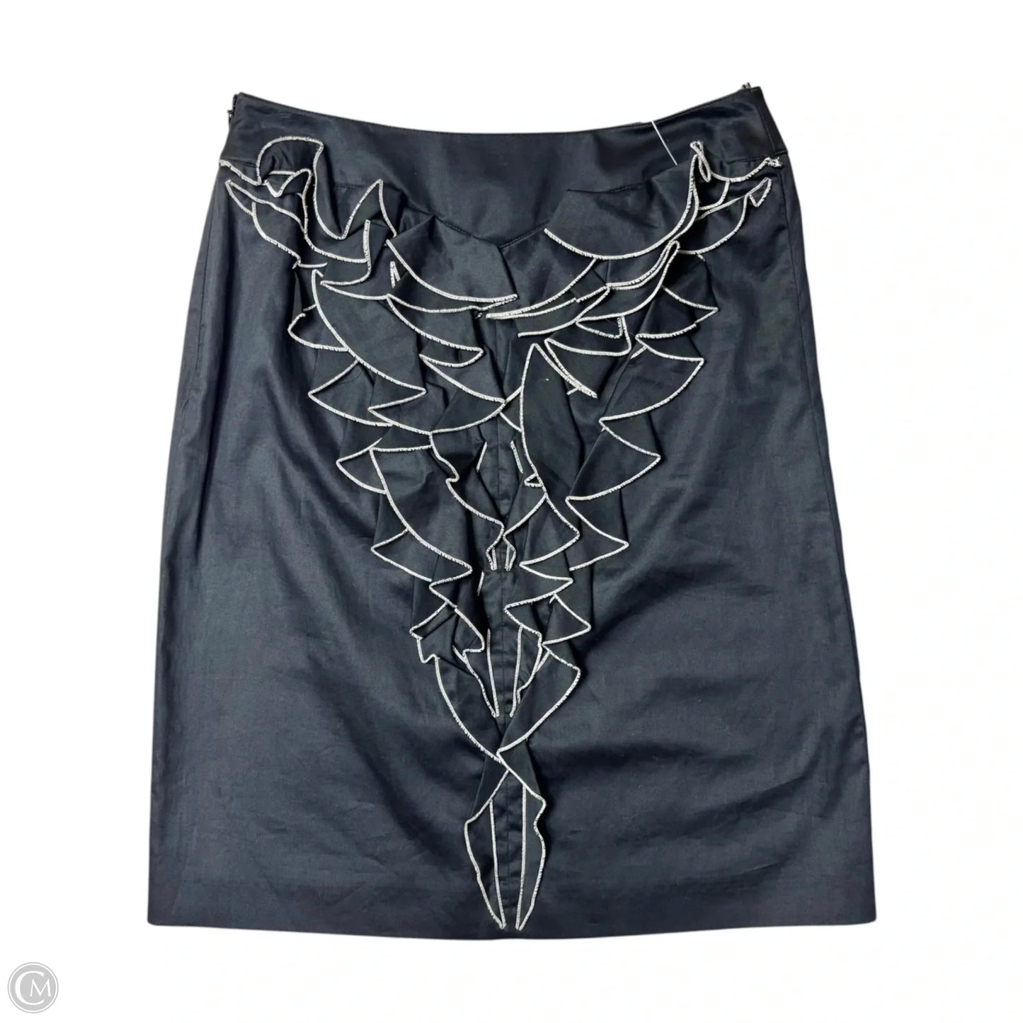 Skirt Luxury Designer By Mugler In Navy, Size: S