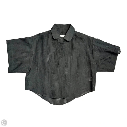 Blouse Short Sleeve By Ninobrand In Black, Size: Xs