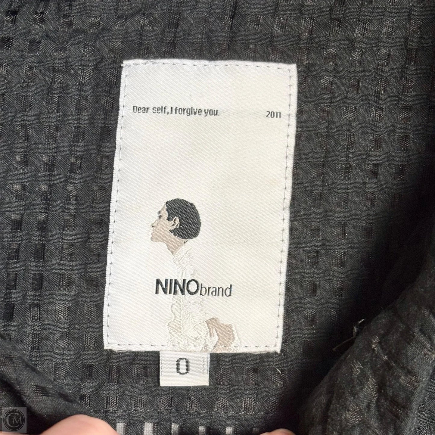 Blouse Short Sleeve By Ninobrand In Black, Size: Xs