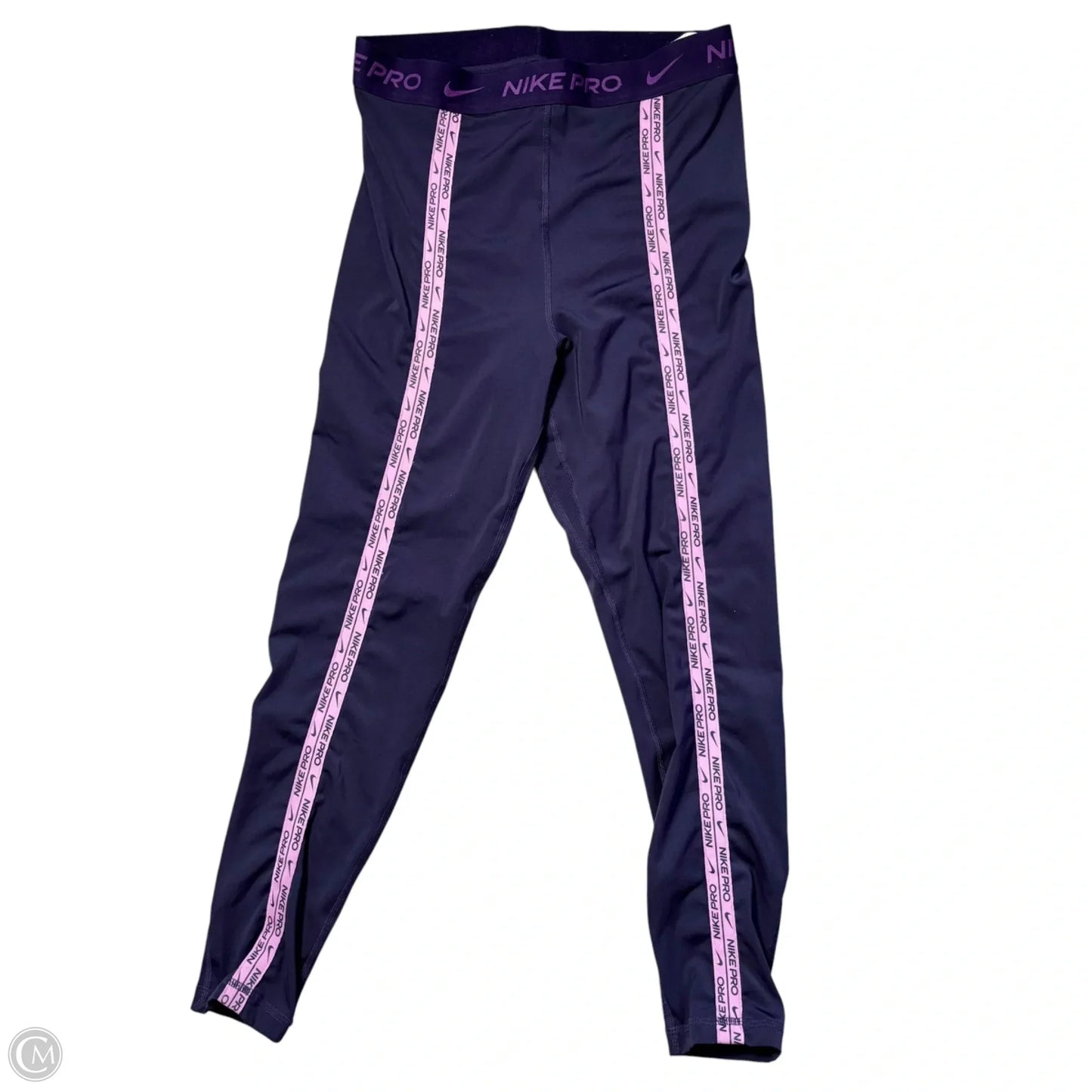 Athletic Leggings By Nike Apparel In Purple, Size: M