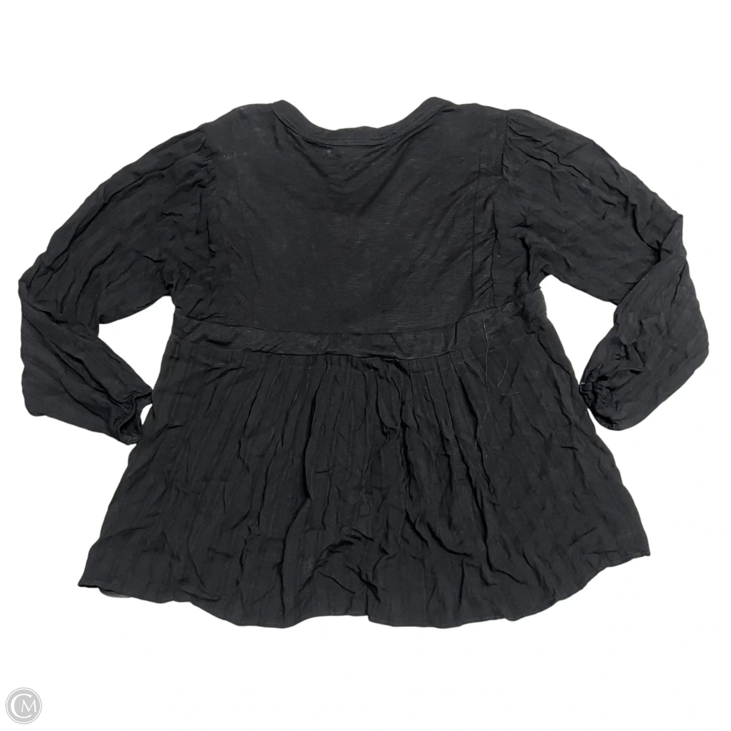 Top Long Sleeve By Knox Rose In Black, Size: Xxl