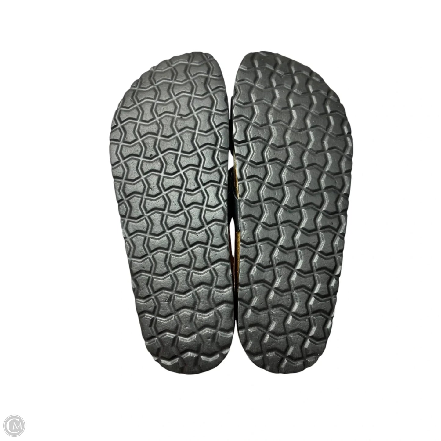 Sandals Flats By Cushionaire In Black & Brown, Size: 9