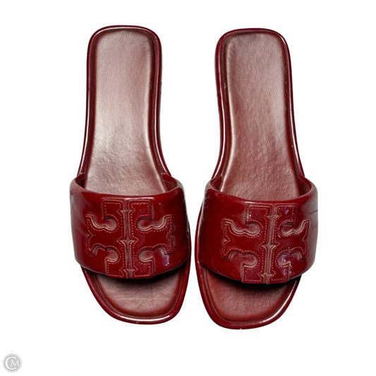 Sandals Designer By Tory Burch In Red, Size: 8.5