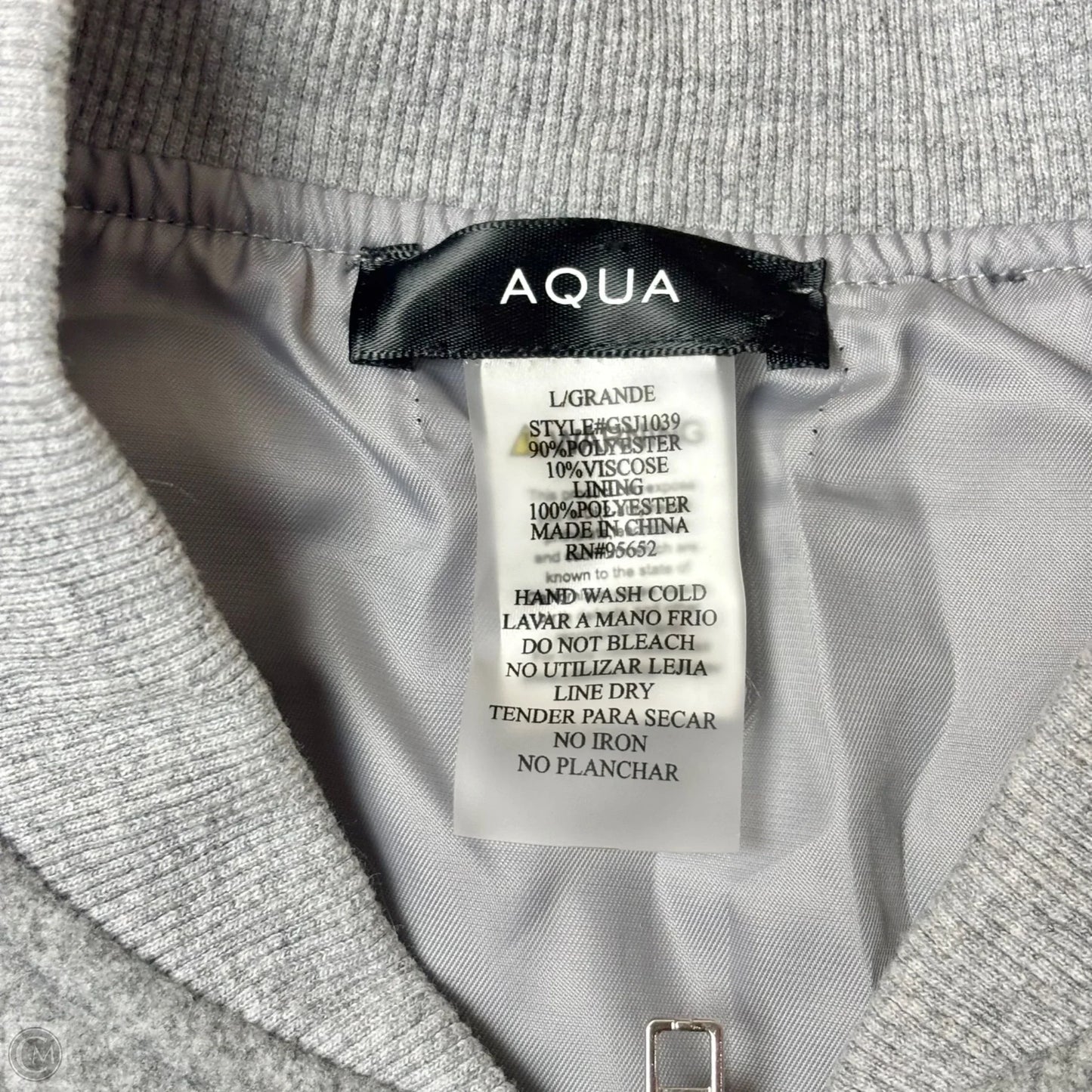 Jacket Other By Aqua In Grey, Size: L