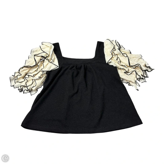Top Short Sleeve By Sunday In Brooklyn In Black & White, Size: S