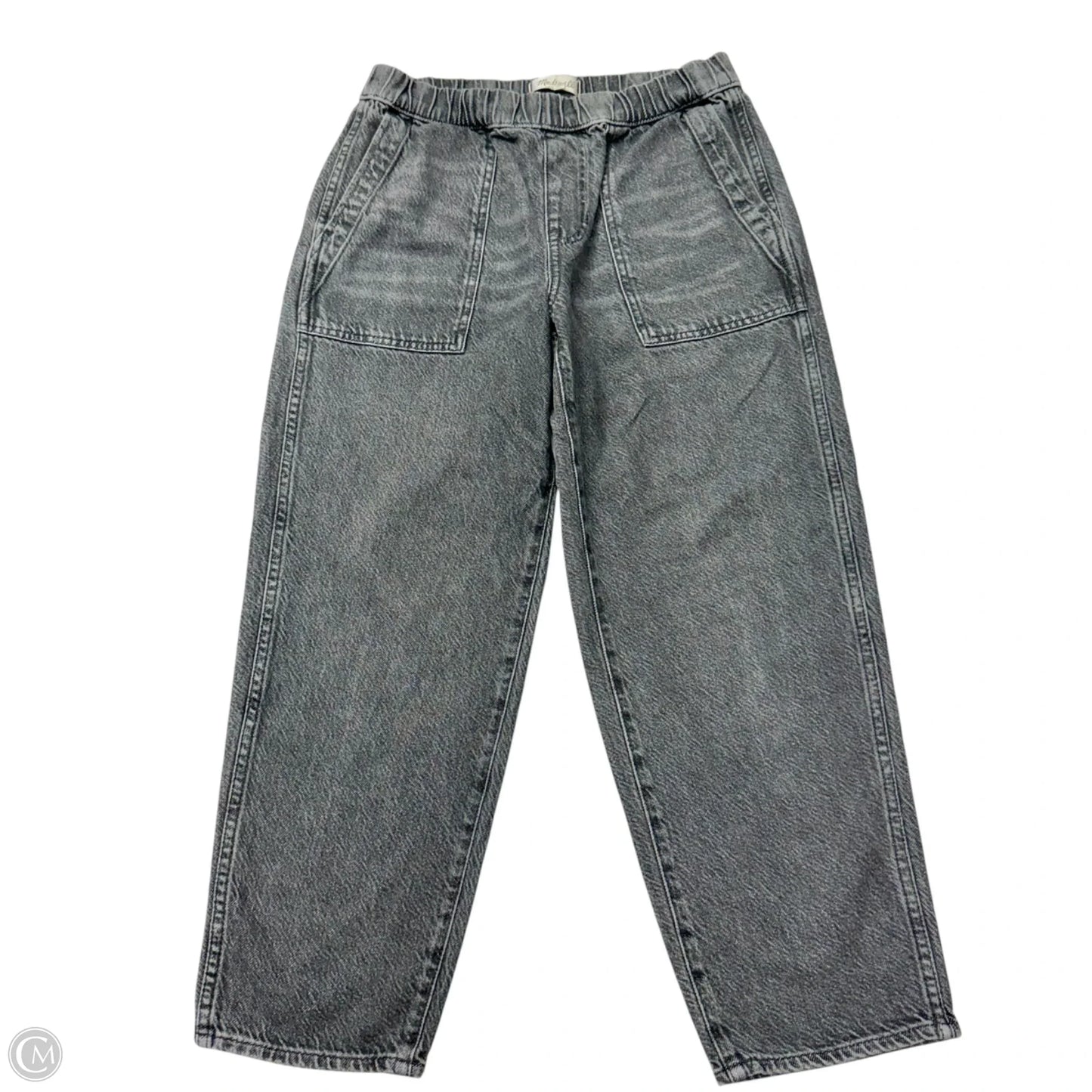 Jeans Cropped By Madewell In Black Denim, Size: Sp